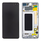 Samsung Galaxy S10+ Skærm & Frontcover GH82-18849B - Hvid