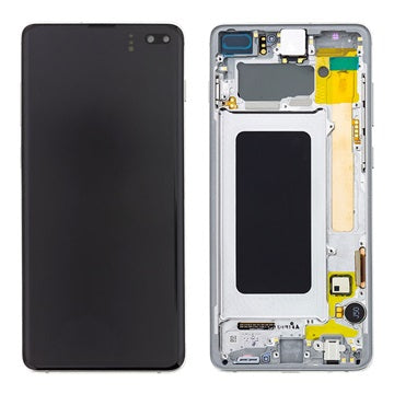 Samsung Galaxy S10+ Skærm & Frontcover GH82-18849B - Hvid