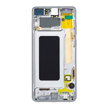 Samsung Galaxy S10+ Skærm & Frontcover GH82-18849B - Hvid