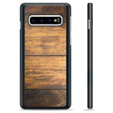 Samsung Galaxy S10 Beskyttende Cover - Træ