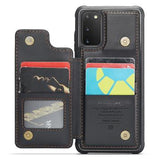 Samsung Galaxy S20 FE 5G/S20 FE 2022 Caseme C22-etui RFID-kortpung - Sort