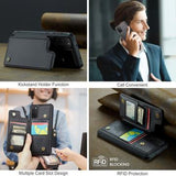 Samsung Galaxy S20 FE 5G/S20 FE 2022 Caseme C22-etui RFID-kortpung - Sort