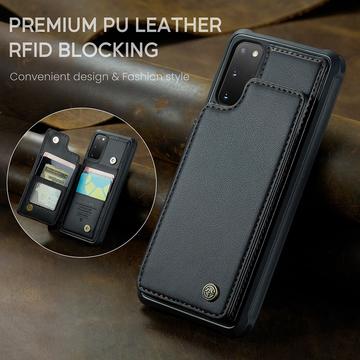 Samsung Galaxy S20 FE 5G/S20 FE 2022 Caseme C22-etui RFID-kortpung - Sort