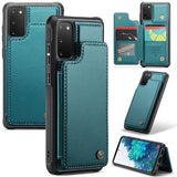 Samsung Galaxy S20 FE 5G/S20 FE 2022 Caseme C22-etui RFID-kortpung - Grøn