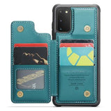 Samsung Galaxy S20 FE 5G/S20 FE 2022 Caseme C22-etui RFID-kortpung - Grøn