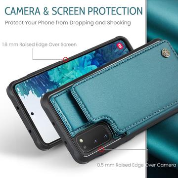 Samsung Galaxy S20 FE 5G/S20 FE 2022 Caseme C22-etui RFID-kortpung - Grøn