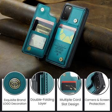 Samsung Galaxy S20 FE 5G/S20 FE 2022 Caseme C22-etui RFID-kortpung - Grøn