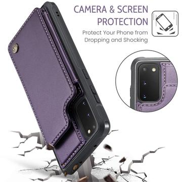 Samsung Galaxy S20 FE 5G/S20 FE 2022 Caseme C22-etui RFID-kortpung - Lilla