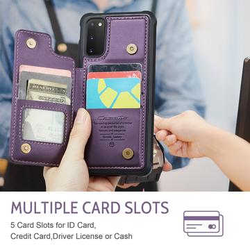 Samsung Galaxy S20 FE 5G/S20 FE 2022 Caseme C22-etui RFID-kortpung - Lilla