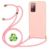Saii Eco Line Samsung Galaxy S20 FE Cover med Strap - Pink