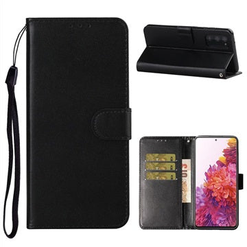 Samsung Galaxy S20 FE Premium Pung Taske med Magnetisk Lukning - Sort