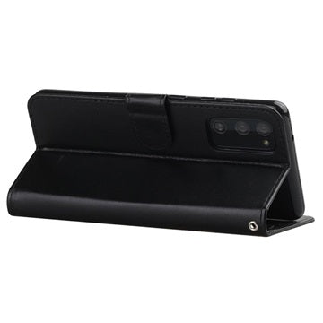 Samsung Galaxy S20 FE Premium Pung Taske med Magnetisk Lukning - Sort