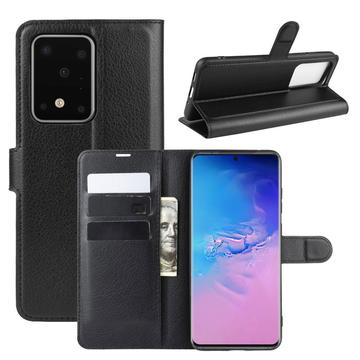 Samsung Galaxy S20 Ultra Pung Taske med Magnetisk Lukning - Sort