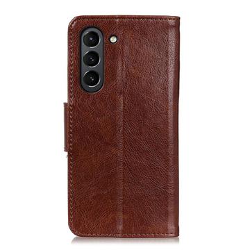 Samsung Galaxy S21 FE 5G Elegant Series Pung med Stativfunktion - Brun