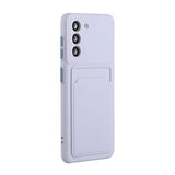 Samsung Galaxy S21 FE 5G TPU Cover med Kortholder - Lilla