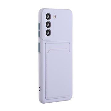 Samsung Galaxy S21 FE 5G TPU Cover med Kortholder - Lilla