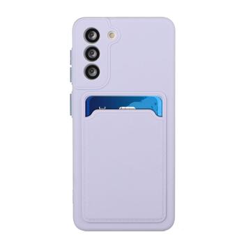 Samsung Galaxy S21 FE 5G TPU Cover med Kortholder - Lilla