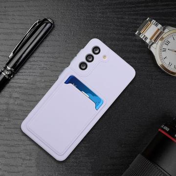 Samsung Galaxy S21 FE 5G TPU Cover med Kortholder - Lilla