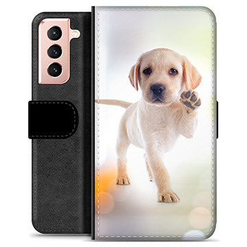 Samsung Galaxy S21 5G Premium Flip Cover med Pung - Hund