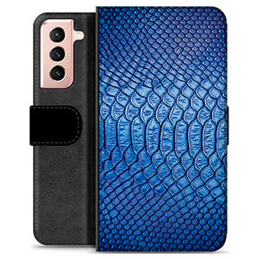 Samsung Galaxy S21 5G Premium Flip Cover med Pung - Læder