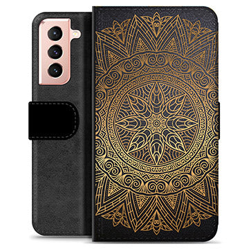 Samsung Galaxy S21 5G Premium Flip Cover med Pung - Mandala