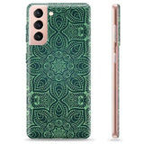 Samsung Galaxy S21 5G TPU Cover - Grøn Mandala