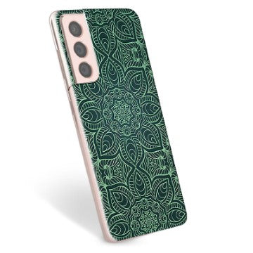 Samsung Galaxy S21 5G TPU Cover - Grøn Mandala