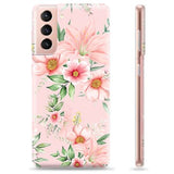 Samsung Galaxy S21 5G TPU Cover - Vandfarveblomster