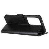 Samsung Galaxy S21 Ultra 5G Pung Taske med Stand - Sort