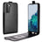 Samsung Galaxy S21 5G Vertikal Flip Taske med Kortholder - Sort