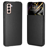 Samsung Galaxy S22 5G Front Smart View Flip Cover - Sort