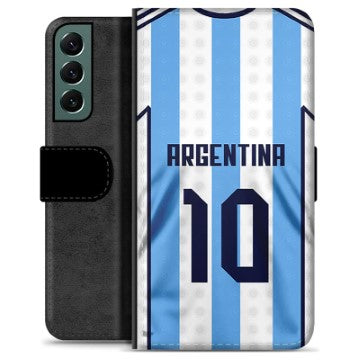 Samsung Galaxy S22+ 5G Premium Flip Cover med Pung - Argentina