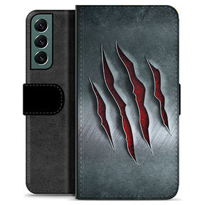 Samsung Galaxy S22+ 5G Premium Flip Cover med Pung - Kløer