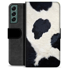 Samsung Galaxy S22+ 5G Premium Flip Cover med Pung - Kohud