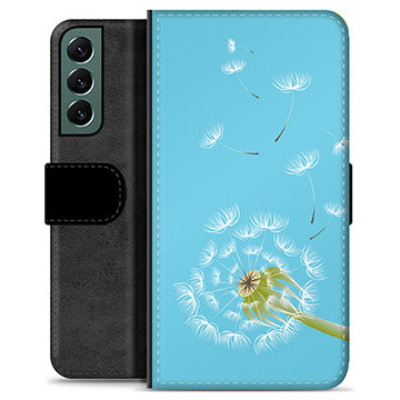 Samsung Galaxy S22+ 5G Premium Flip Cover med Pung - Mælkebøtte