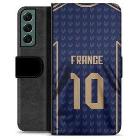 Samsung Galaxy S22+ 5G Premium Flip Cover med Pung - Frankrig