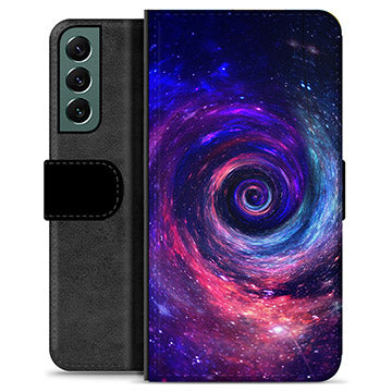 Samsung Galaxy S22+ 5G Premium Flip Cover med Pung - Galakse