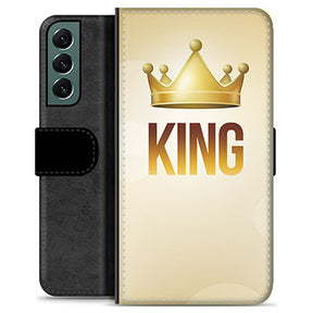 Samsung Galaxy S22+ 5G Premium Flip Cover med Pung - Konge