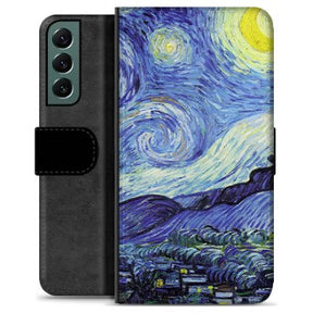 Samsung Galaxy S22+ 5G Premium Flip Cover med Pung - Nattehimmel