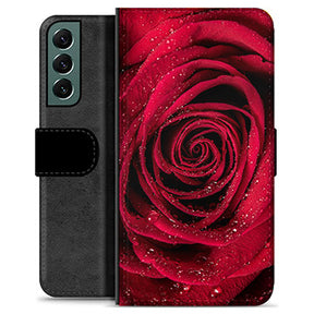 Samsung Galaxy S22+ 5G Premium Flip Cover med Pung - Rose