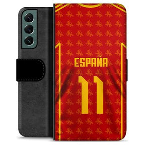 Samsung Galaxy S22+ 5G Premium Flip Cover med Pung - Spanien