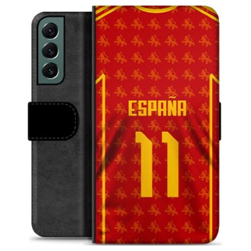 Samsung Galaxy S22+ 5G Premium Flip Cover med Pung - Spanien