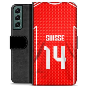 Samsung Galaxy S22+ 5G Premium Flip Cover med Pung - Schweiz