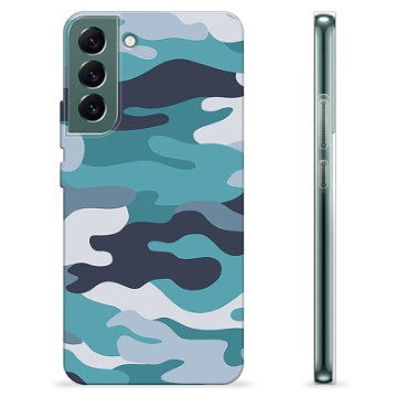 Samsung Galaxy S22+ 5G TPU Cover - Blå Camouflage