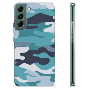 Samsung Galaxy S22+ 5G TPU Cover - Blå Camouflage