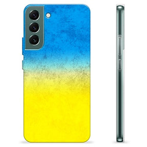 Samsung Galaxy S22+ 5G TPU Cover Ukrainsk Flag - Tofarvet