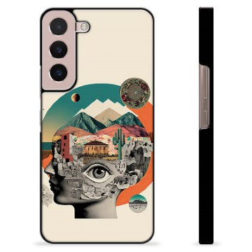 Samsung Galaxy S22 5G Beskyttende Cover - Abstrakt Collage