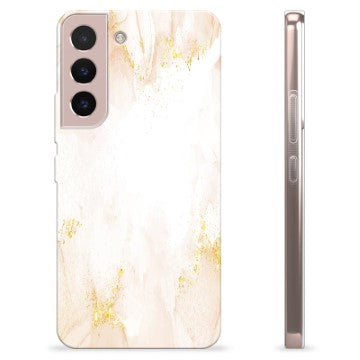 Samsung Galaxy S22 5G TPU Cover - Gylden Perle Marmor