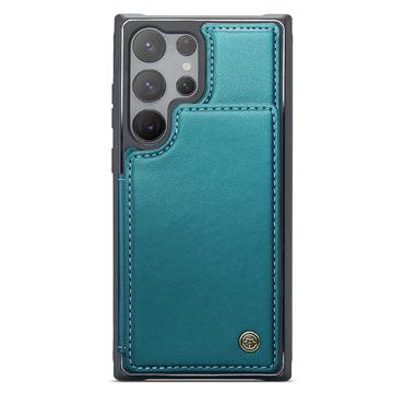 Samsung Galaxy S22 Ultra 5G Caseme C22-etui RFID-kortpung - Grøn
