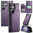 Samsung Galaxy S22 Ultra 5G Caseme C22-etui RFID-kortpung - Lilla